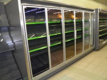 šaldymo lentyna daržovėms su atvira ekspozicija