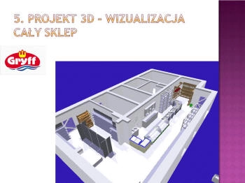 parduotuvės šaldymo zonos vizualizacija